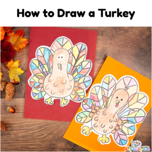 How to Draw a Turkey a step-by-step tutorial.