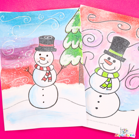 How to Draw a Snowman Step by Step Tutorial. An easy to snowman drawing for kids and beginners to master.