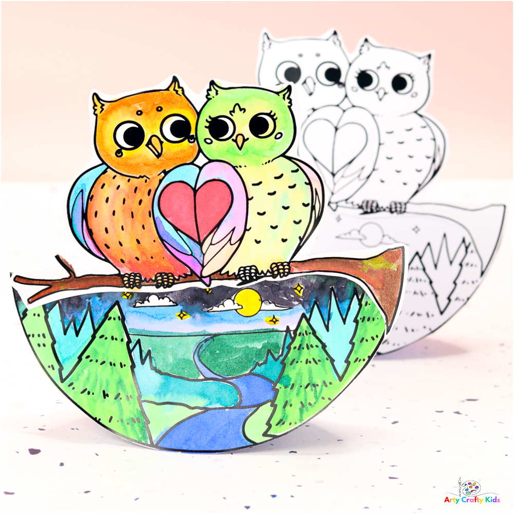 A printable rocking owl craft for kids to make.