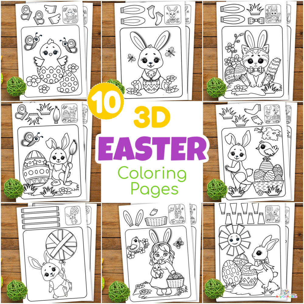 Free 3d Coloring Pages
