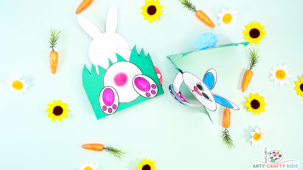 3D pop-up Bunny card for Easter