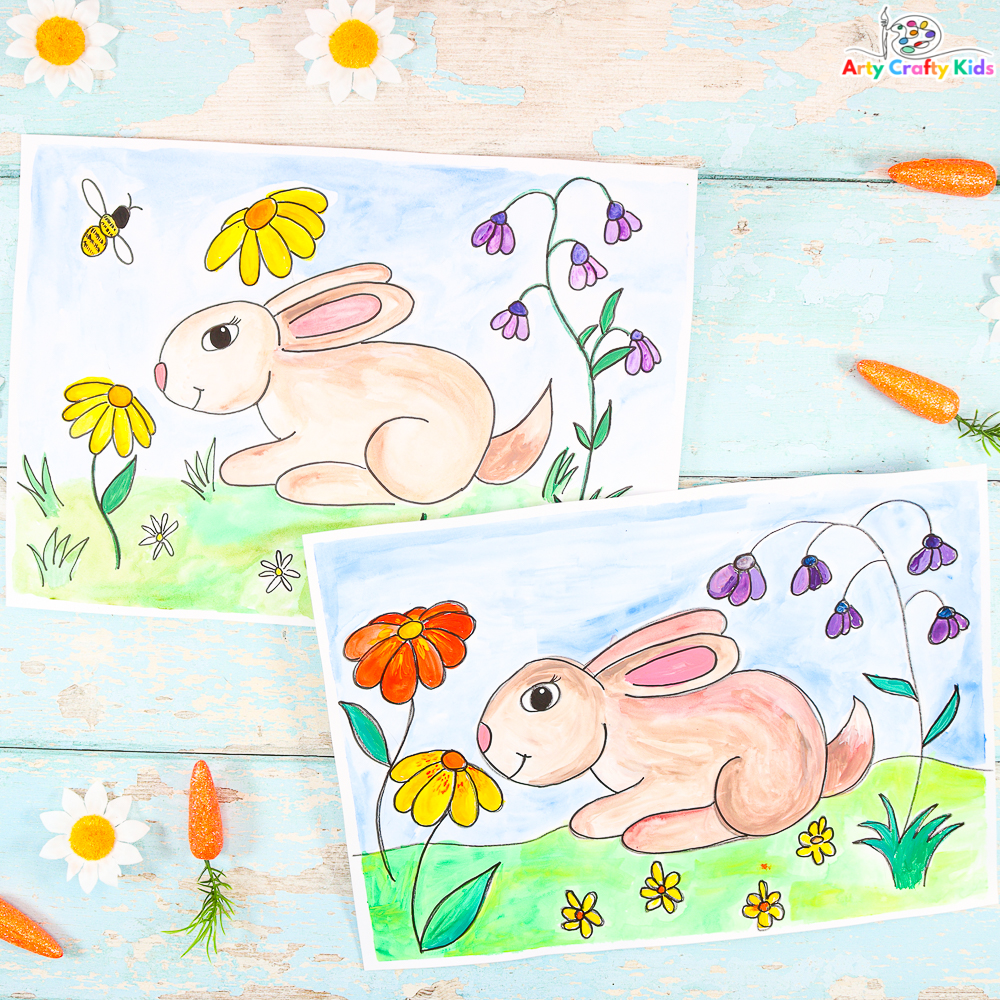 Bunny Rabbit Drawing - Artwithlifestyle-saigonsouth.com.vn