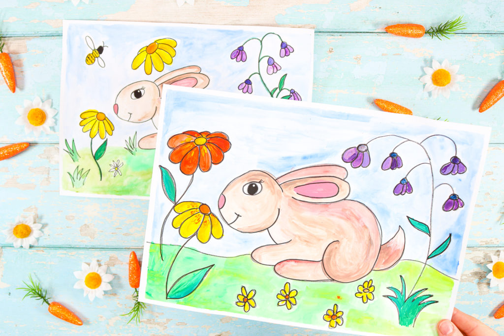 How to Draw a Bunny  Drawing and Painting - Arty Crafty Kids