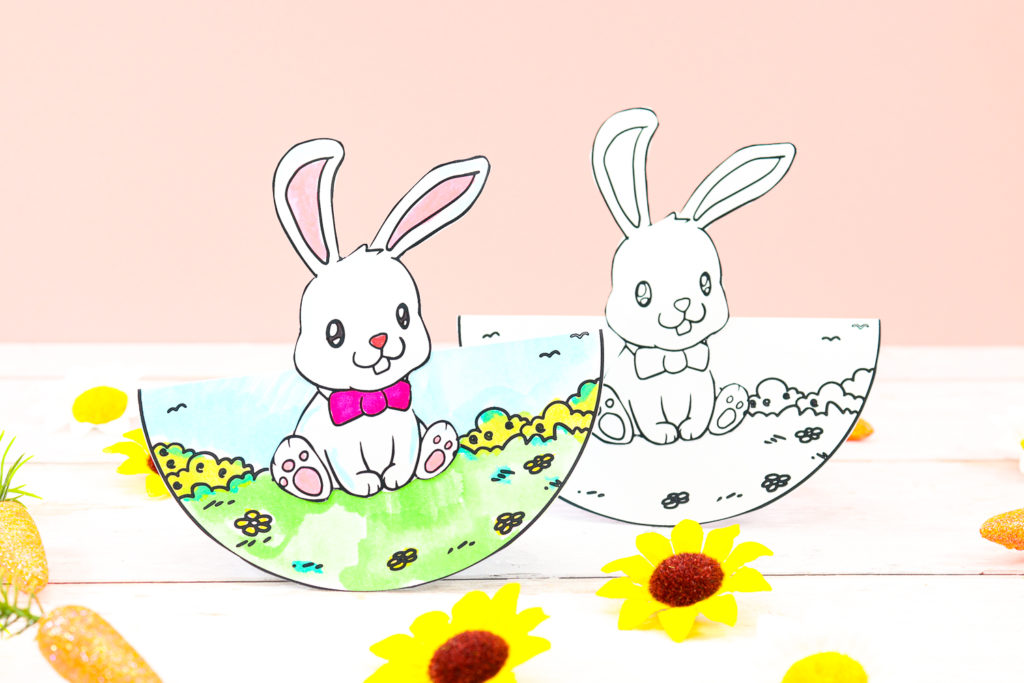 Hop into the Easter celebrations with your Arty Crafty Kids and make this super cute Rocking Printable Bunny card for Easter.