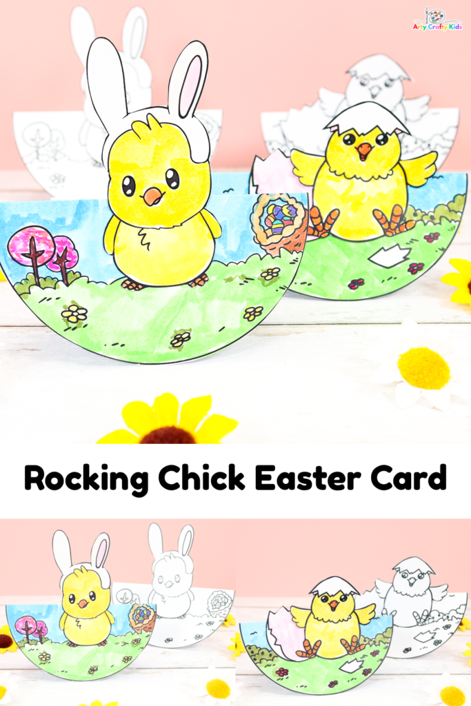 This pair of rocking printable chick cards for Easter are a fun and creative way to celebrate with your little ones! 

Featuring chicks with fluffy round bodies and big cute eyes, these delightful cards will be a joy to color and gift; delivering a smile to anyone's face.