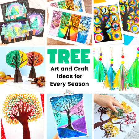 Tree Art and Craft Ideas for Kids - a forest full of art & craft ideas inspired by trees!