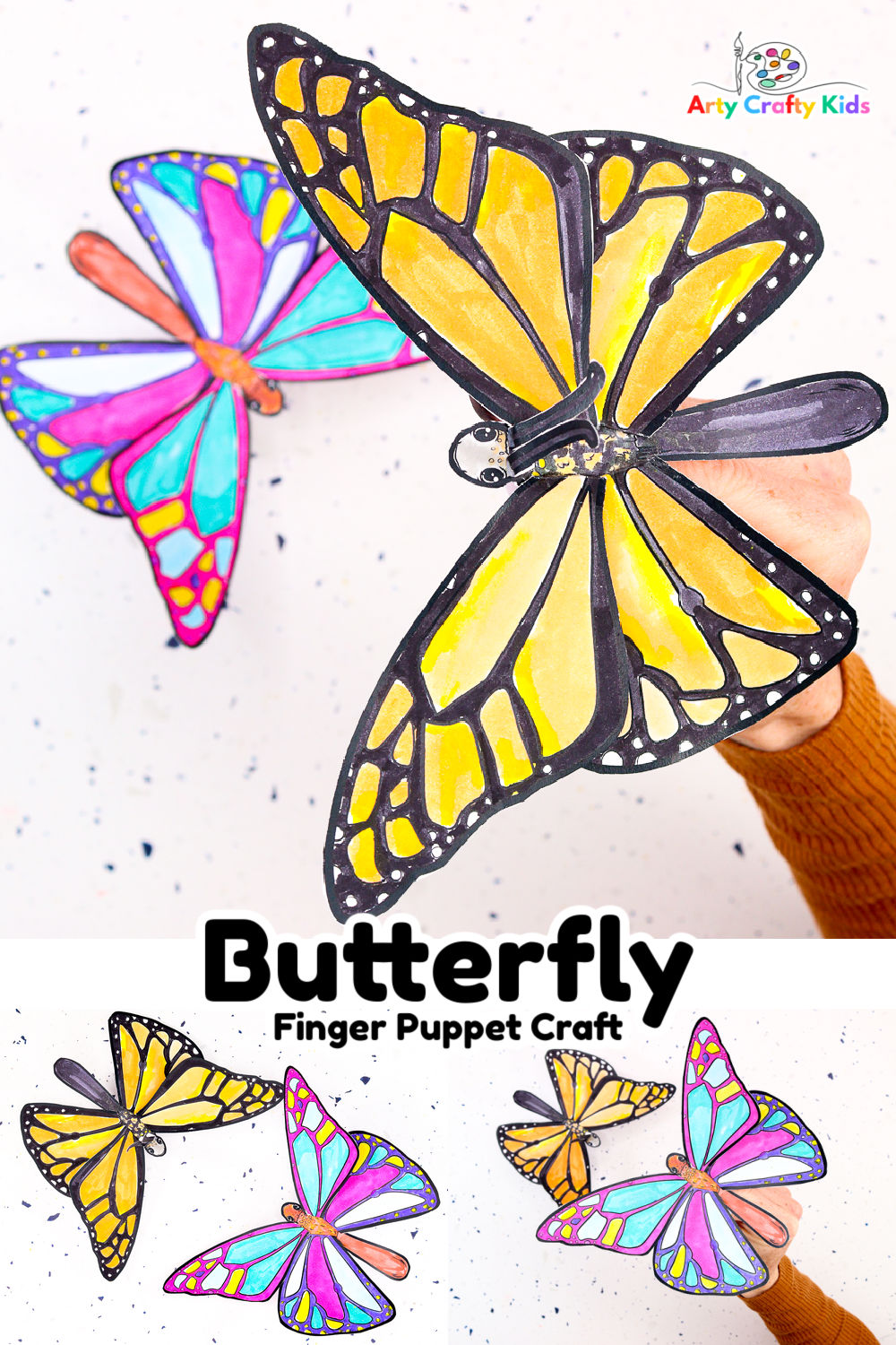Craft meets play with this fun and easy Butterfly Finger Puppet Craft. Start with downloading the printable butterfly template and color, make and play! This craft is perfect for kids who love butterflies and hands-on fun.