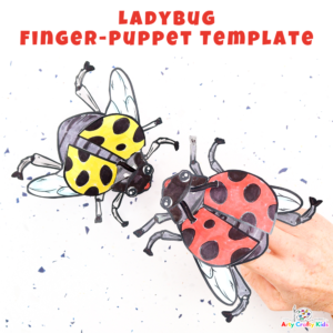 Ladybug Finger Puppet Template