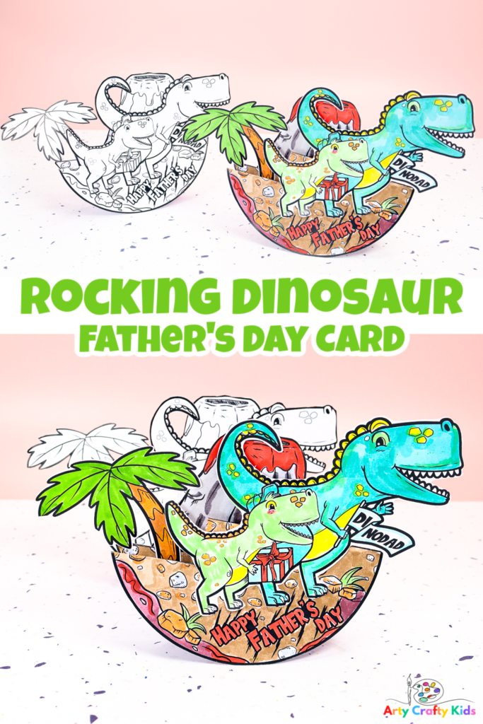 Check out our Rocking Dinosaur Father's Day Card! This printable craft is perfect for kids to color and make, creating a unique and personalized gift for dad. Let your little ones unleash their artistic skills and surprise their dino-loving dads with this rocking card that is sure to bring a smile to their faces. Get ready for a roar-some Father's Day celebration!"