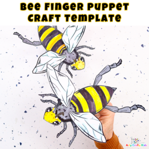 Bee Finger Puppet Craft Template