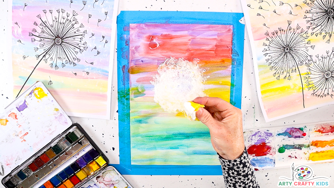 Heart Sunburst Painting  Watercolor Painting with Kids - Arty Crafty Kids