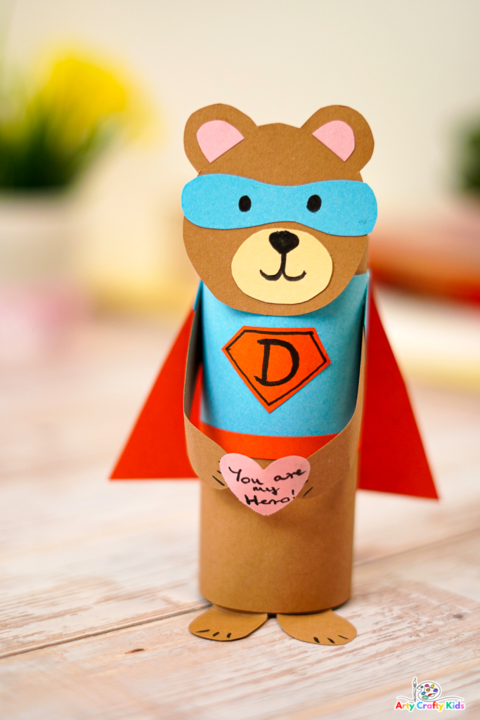 Father's Day is just around the corner, and what better way to show your dad how super he is than by creating a one-of-a-kind Paper Roll Superhero Bear Craft! 

This fun-filled craft is perfect for children aged 3 to 8, combining creativity, imagination, and a whole lot of superhero spirit.