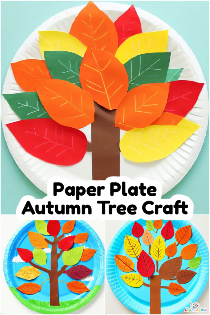 Learn how to make a paper plate Autumn tree craft with your preschooler! A wonderful simple craft for kids of all ages and the perfect way to kickstart the fall craft season.