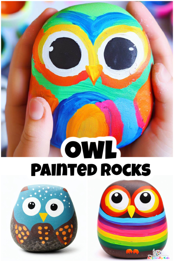 Make adorable owl painted rocks with the kids this autumn! With our step-by-step tutorial, crafting these cute owl designs on rocks is a breeze, suitable for kids of all ages, even preschoolers!