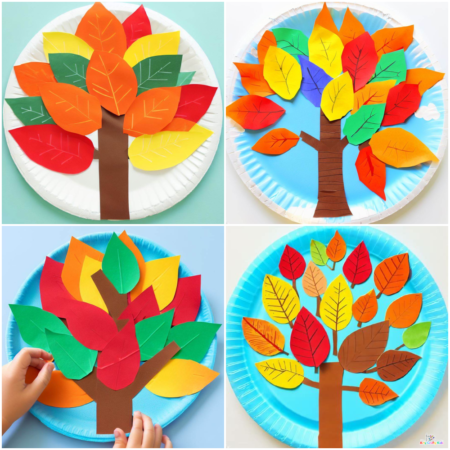 32 Paper Plate Fall Crafts For Kids - Apples, Fall Trees, Leaves And More
