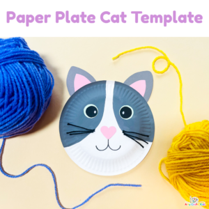Paper Plate Cat Template