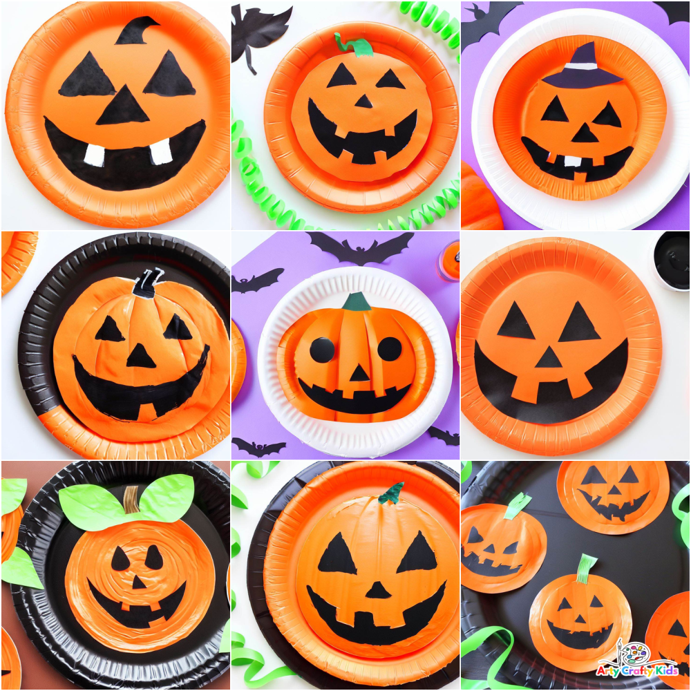 Easy Pumpkin Paper Plate Craft - The Best Ideas for Kids