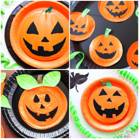 Paper Plate Pumpkin Craft for Preschoolers (Easy!) - Arty Crafty Kids