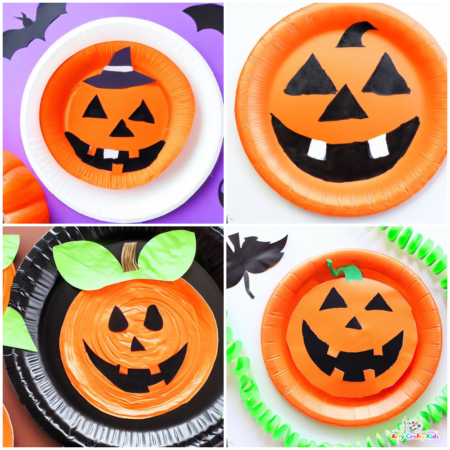 Paper Plate Pumpkin Craft for Kids - That Kids' Craft Site