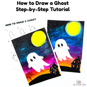 How to Draw a Ghost Step-by-Step Template