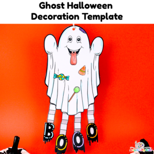 Ghost Halloween Decoration Template