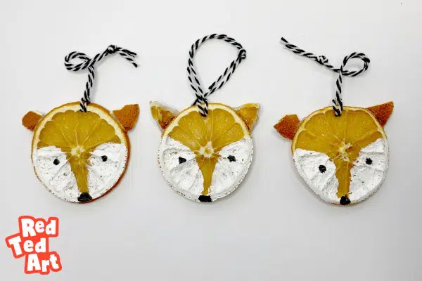 Orange Slice Fox Craft featured in Fantastically Easy Fox Crafts for Kids