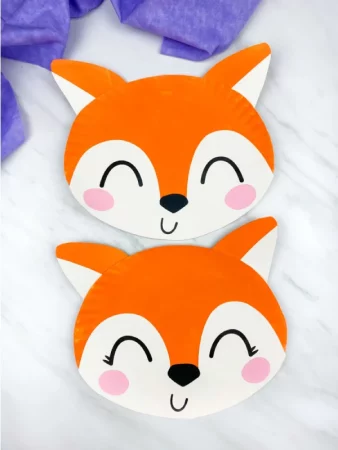 Paper Plate Fox Craft featured in Fantastically Easy Fox Crafts for Kids
