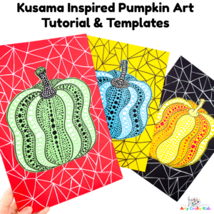 How to Draw Kusama Inspired Pumpkins Tutorial and Templates