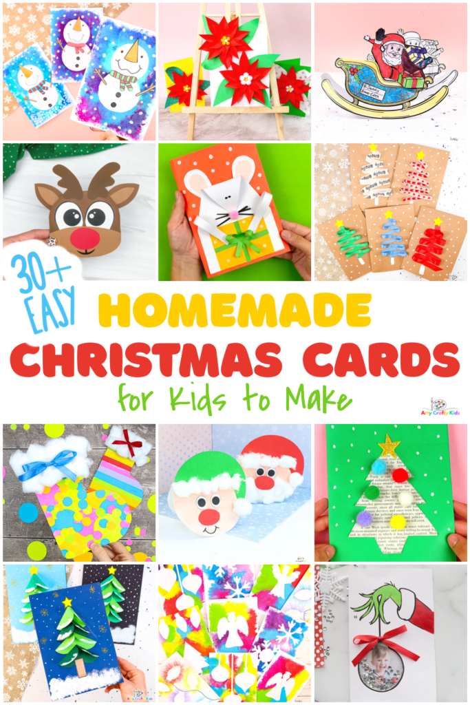 Homemade Button Cards for Christmas - Crafts by Amanda