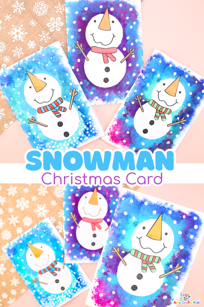 Make an adorable Snowman Christmas Card with your Arty Crafty Kids this festive season. Easy and fun for kids of all ages - complete with a printable template!