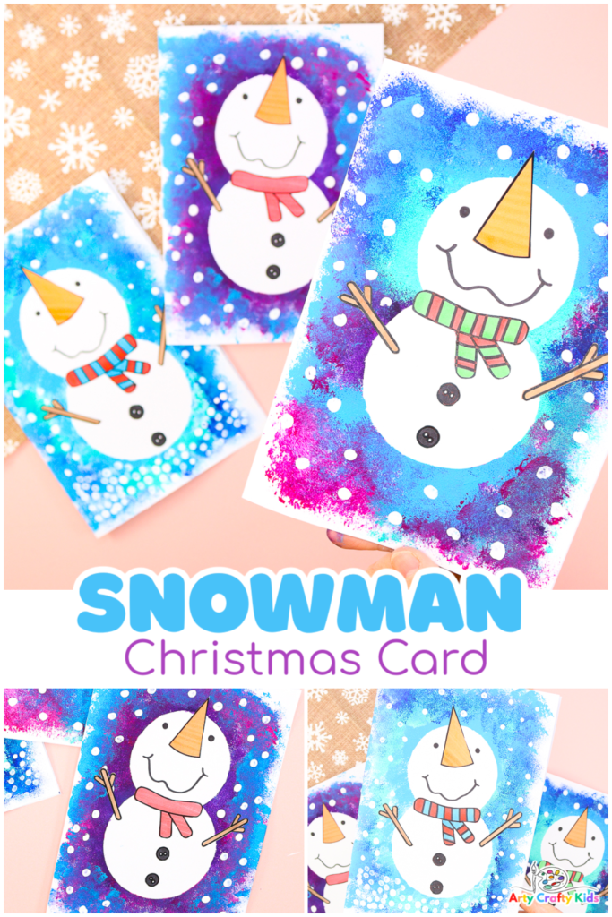 Make an adorable Snowman Christmas Card with your Arty Crafty Kids this festive season. Easy and fun for kids of all ages - complete with a printable template!