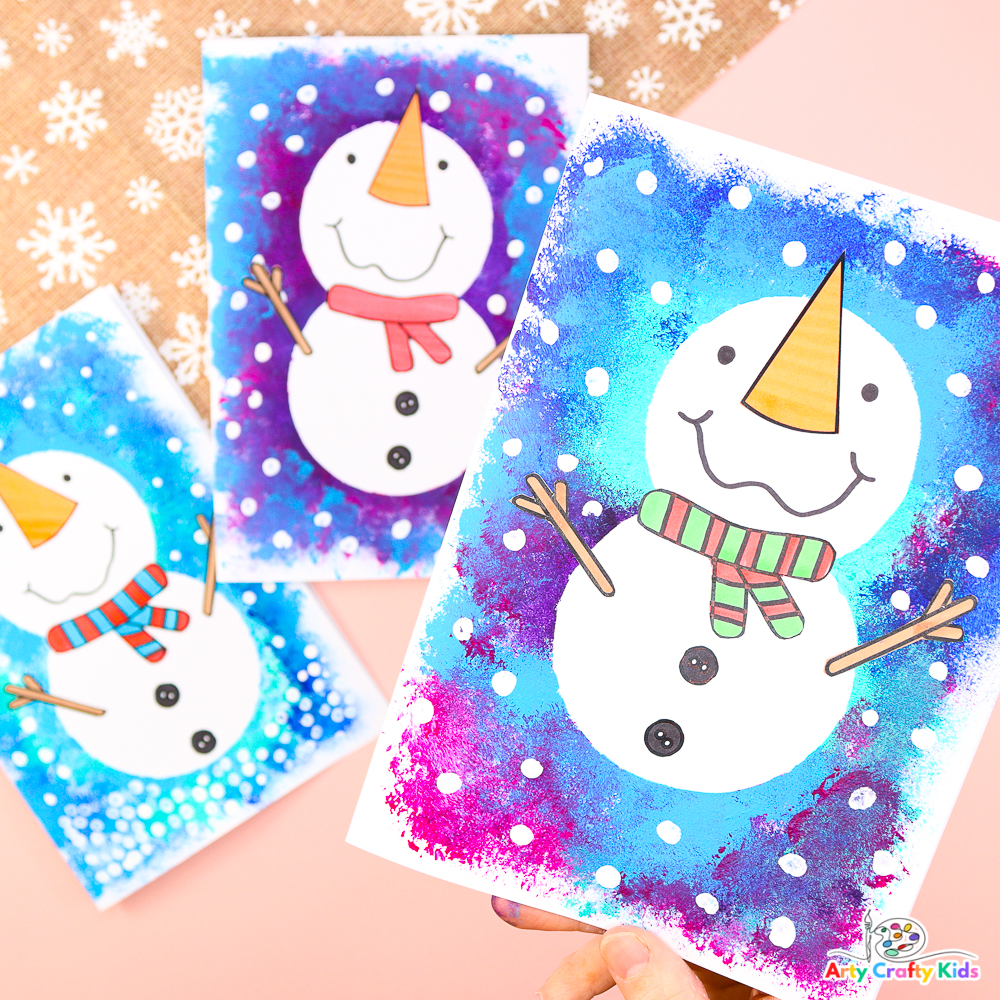 Adorable Snowman Christmas Card