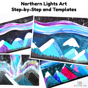 How to Paint the Northern Lights Step-by-Step & Templates