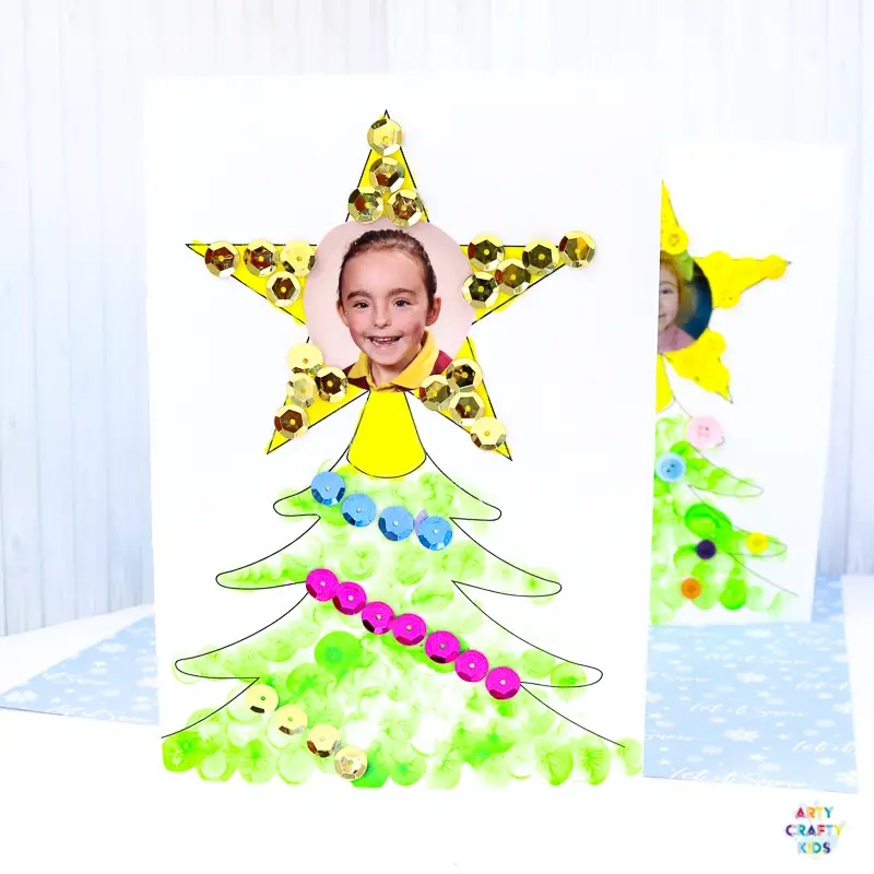 Photo Christmas Tree card 