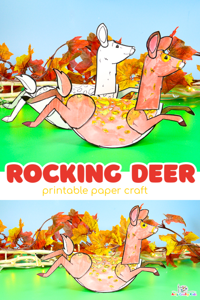 Rocking Deer Craft: An Easy Coloring Craft