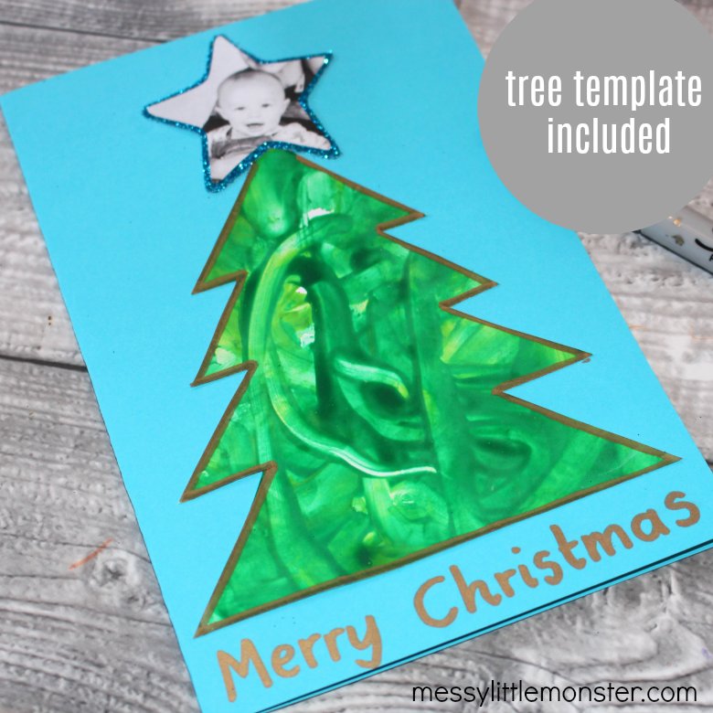 Baby's 1st Christmas Card by Messy Little Monster