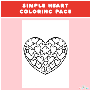Simple Heart Coloring Page