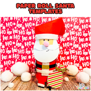Paper Roll Santa Claus Template