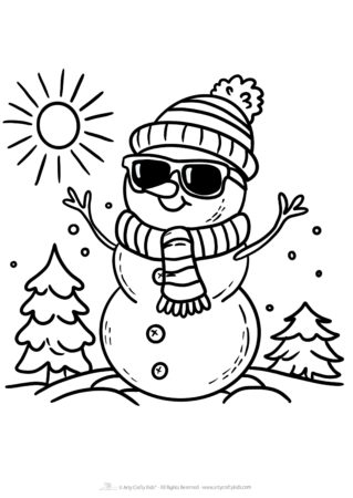 Frosty the Snowman wearing shades