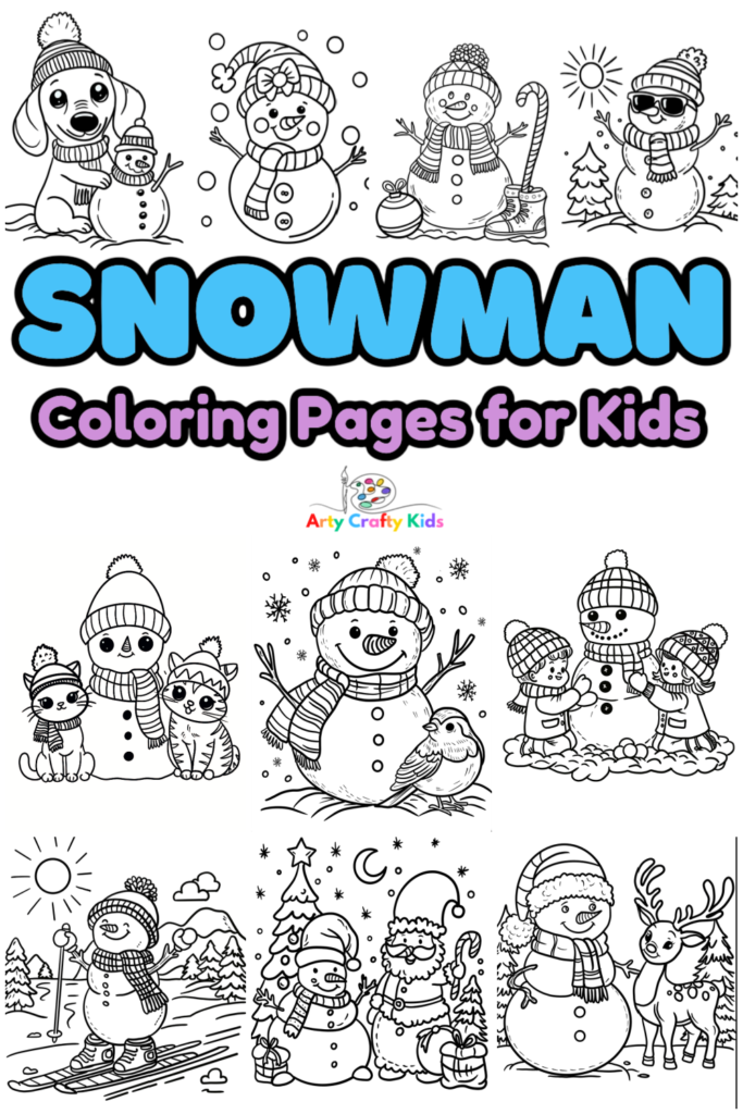 Melting Snowman Coloring Page - Fireflies and Mud Pies