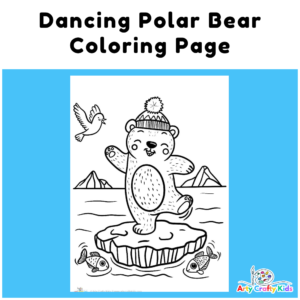 Free Dancing Polar Bear Coloring Page