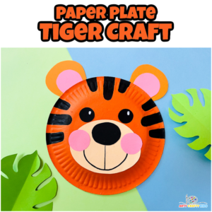 Paper Plate Tiger Template