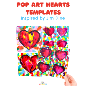 Happy Heart Pop Art Templates