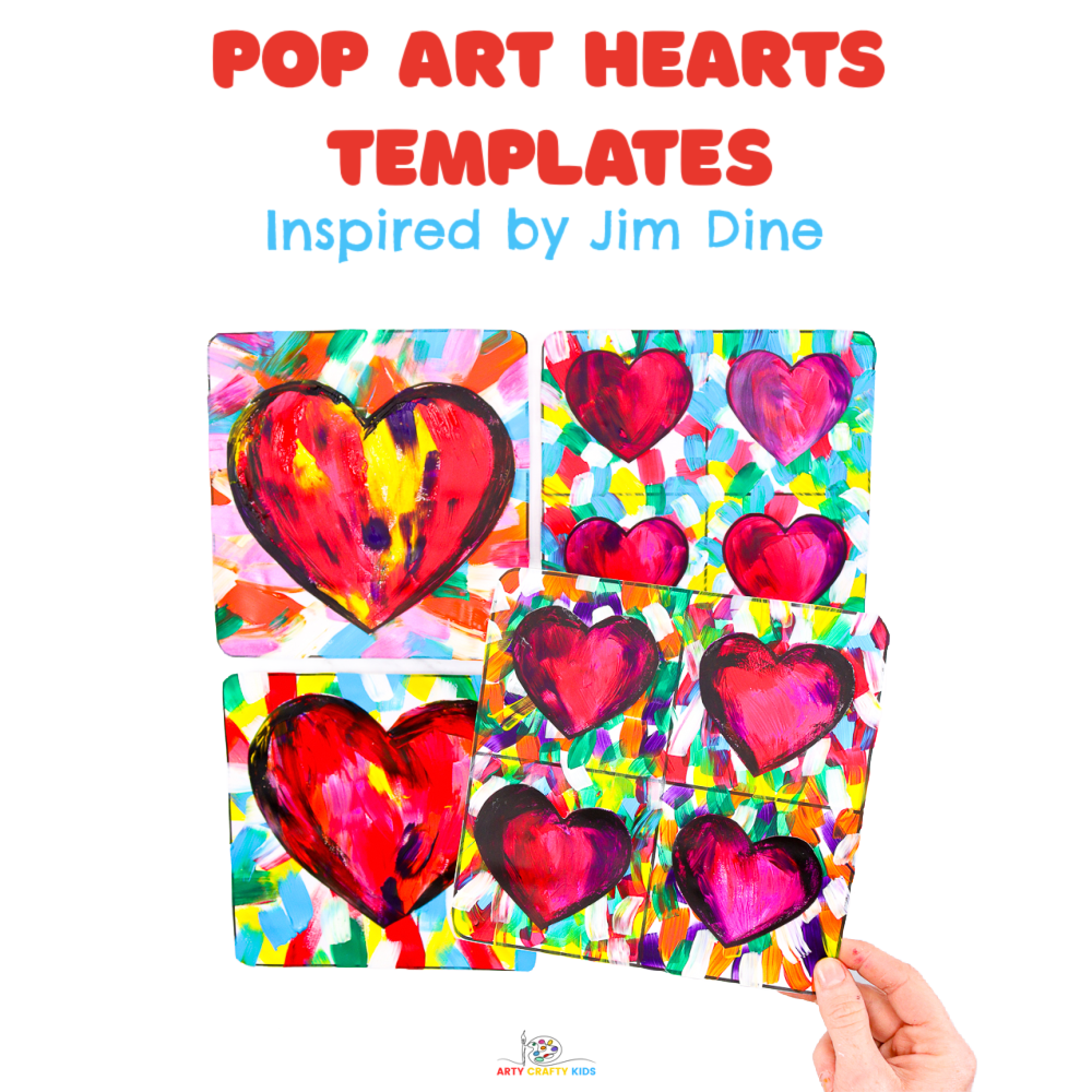 Pop Art Heart Templates