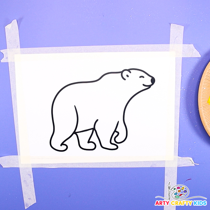 Image of the polar bear template.