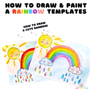 How to Draw a Rainbow Step-by-Step Template