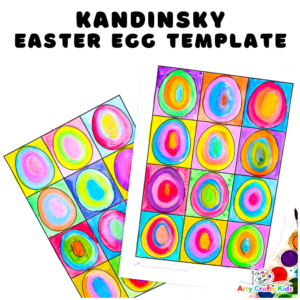Kandinsky Easter Egg Template