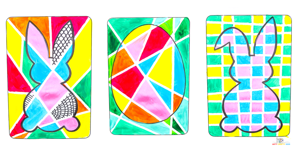 Tape Resist Easter Art