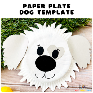 Paper Plate dog template