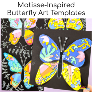 Matisse Butterfly Collage Templates